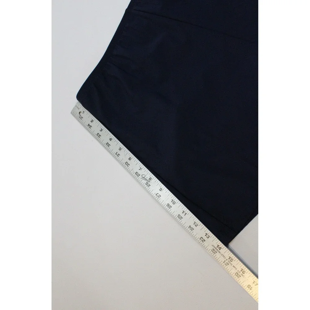 T.H.E. Swimwear Navy Blue High Waist Swim Shorts with Liner Womens 16 USA Made